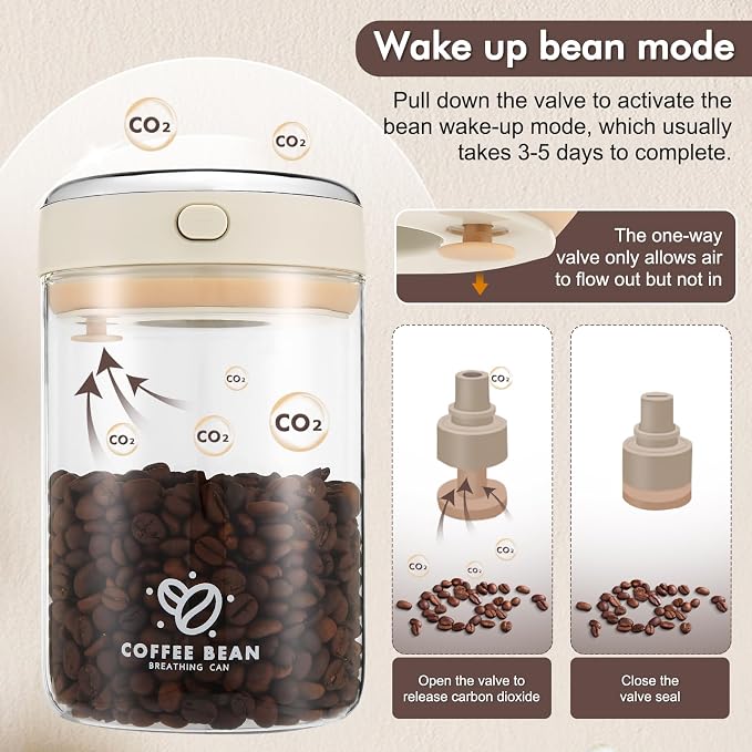 2 Pack 37oz Coffee Bean Storage Container - Image 3