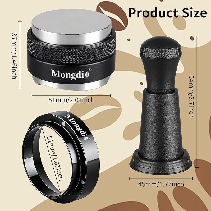 Mongdio 51mm Espresso Accessories, Espresso Tamper, WDT Tool Espresso and - Image 6