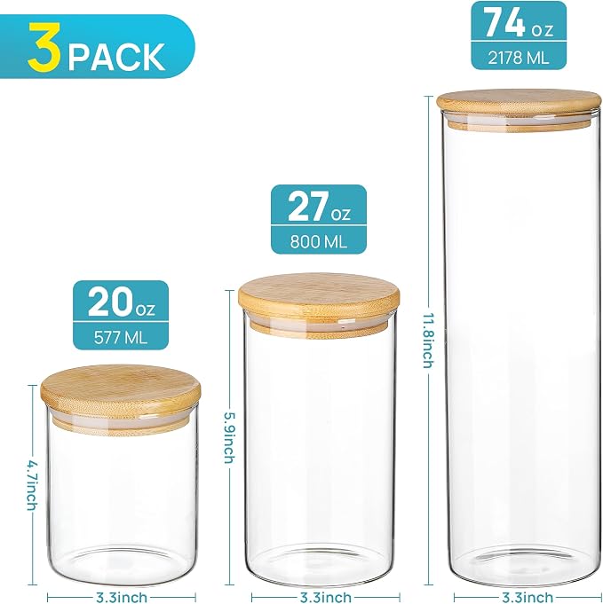 Vtopmart 3 Pack Kitchen Containers - Image 2