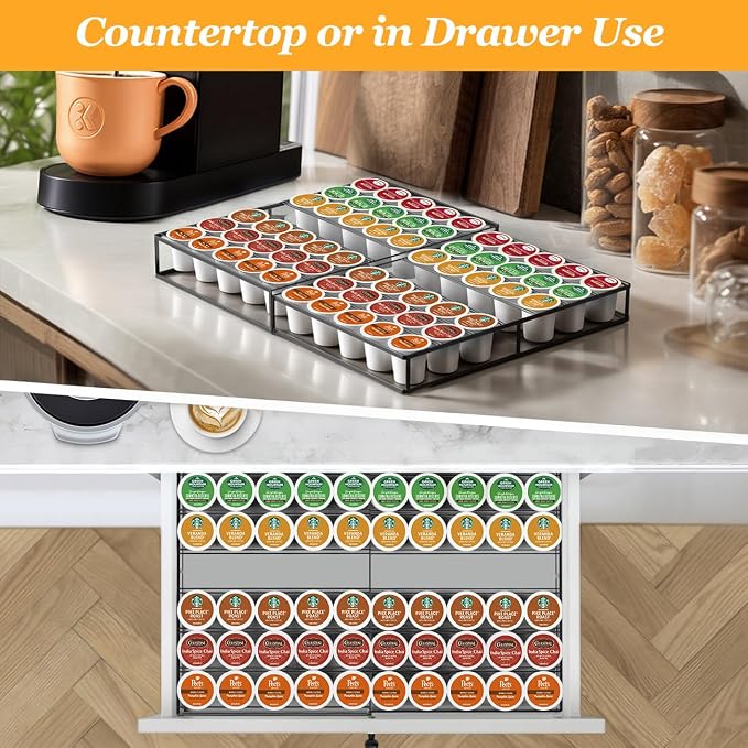 Coffee Pod Holder Drawer, Expandable K Cup Holder Compatible - Image 5