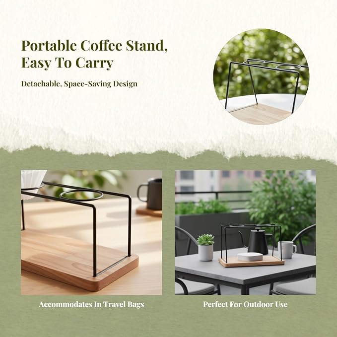Coffee Dripper Stand, Double Holes - Image 6