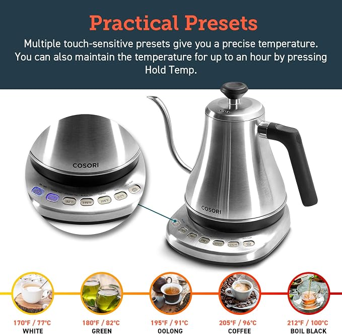 Cosori Gooseneck Electric Kettle - Image 3