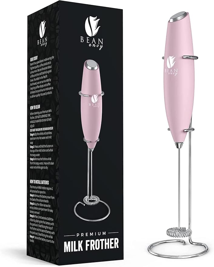 Bean Envy Milk Frother, Coffee Stirrers, Frother Wand, Milk Frother Handheld by BeanEnvy