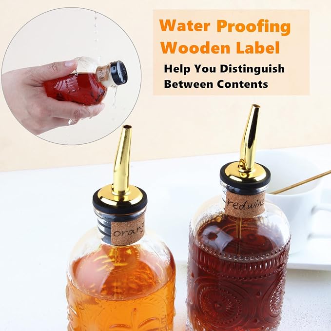 Shining Craft Coffee Syrup Dispenser Bottles Set 2 Pack 7 OZ Simple Small Syrup - Image 5
