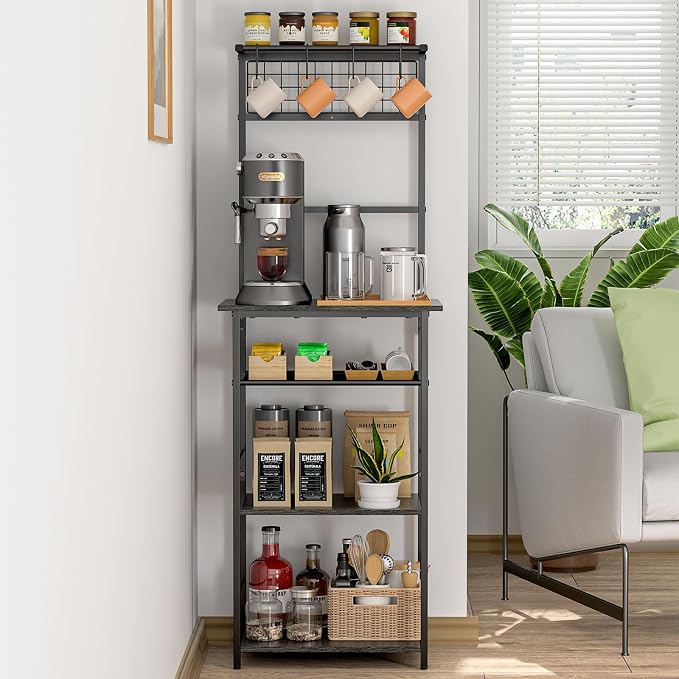 5 Tier Coffee Bar Station, Kitchen Stand by DAOUTIME