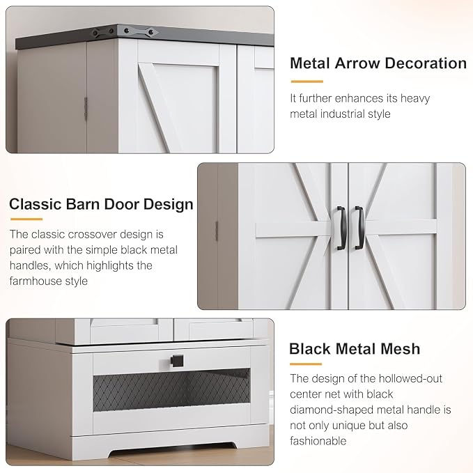 kepptory Farmhouse Pantry Cabinet - Image 5