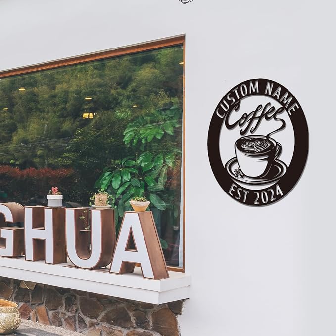 Custom Metal Sign, Coffee Sign Metal, Coffee Sign - Image 3