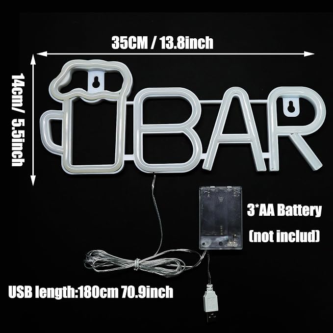 ENUOLI Neon Bar Signs, Beer LED Light - Image 6