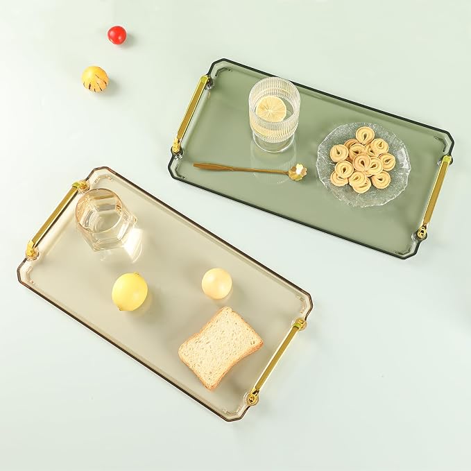 Serving Tray with Handles Serving Tray Valet Tray Plastic Serving Trays - Image 7