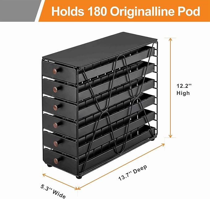 ZCDCP Coffee Pod Holder, 6 Tiers Coffee Pod Drawer - Image 3