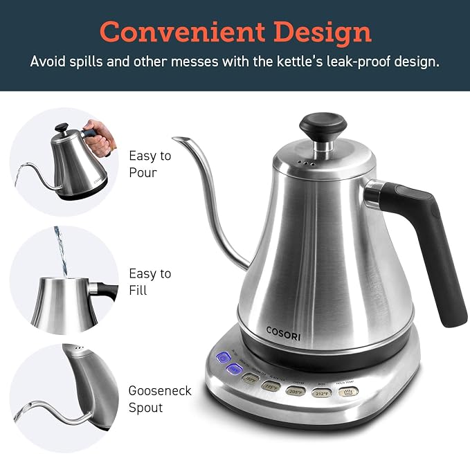 Cosori Gooseneck Electric Kettle - Image 6