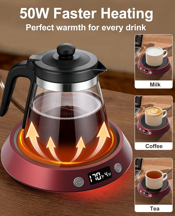 Kepwam Coffee Mug Warmer - 50W Electric Coffee Warmer - Image 5