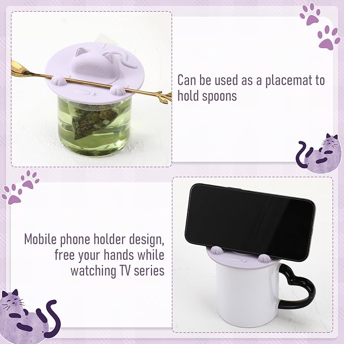 4 Pcs Tea Bag Squeezer 4 Inch Silicone Tea Bag Holder & Squeezer Dishwasher - Image 5