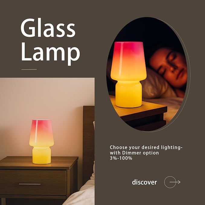 Mushroom Lamp, Mother's Day Gifts, Small Table Lamp, Cute Nightstand Kitchen - Image 3