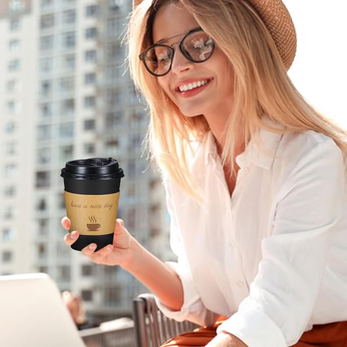Lamosi 12 oz Disposable Coffee Cups - Image 6