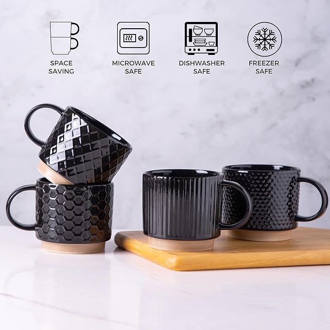 GBhome 12OZ Stackable Coffee Mugs - Image 7