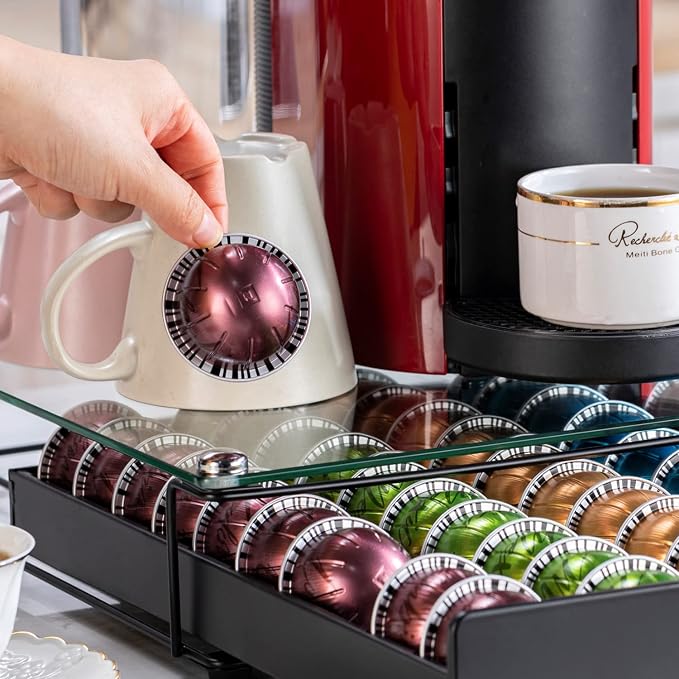 FlagShip for Vertuo Pod Holder Coffee Pod Organizer for Nespresso Pod Storage - Image 6