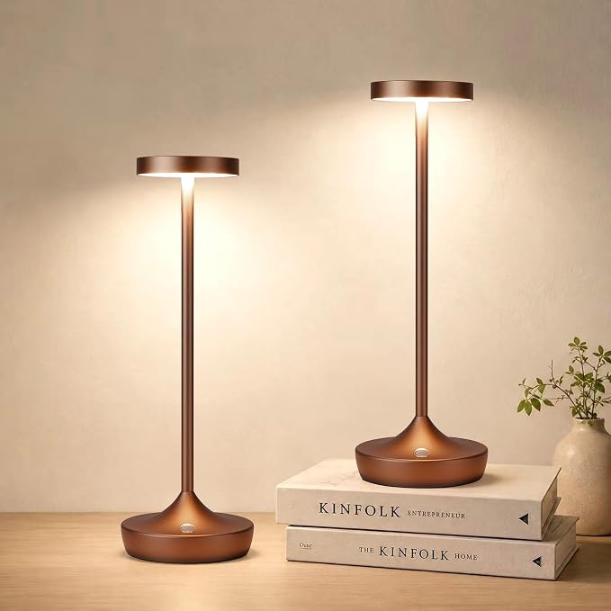 YHT 72Hrs Cordless Table Lamps, Rechargeable 6000mAh LED Outdoor LED Battery by YHT