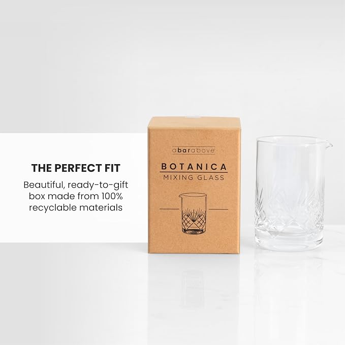 A Bar Above Cocktail Mixing Glass, Botanica Enhanced Annealed Lead-Free Crystal - Image 6