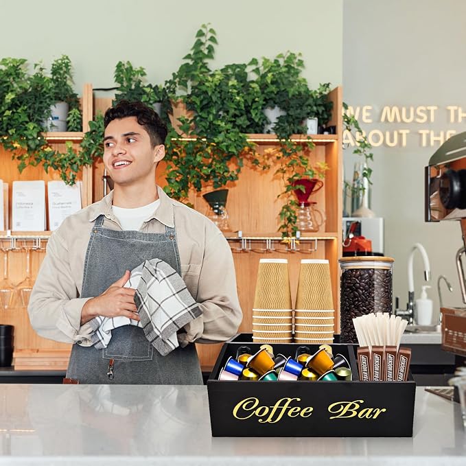 Coffee Station Organizer for Countertop, Coffee Bar Accessories Storage - Image 4