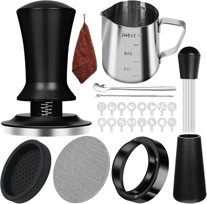 Y-Step 58mm Espresso Accessories Kit 25 PCS, Espresso Tamper Kit Coffee Tamper by Y-Step
