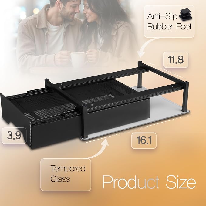 Coffee Pod Holder with Rail Drawer Compatible with Nespresso Vertuoline and - Image 5