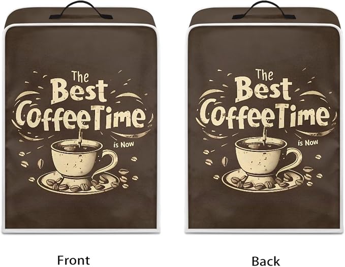 Coffee Time Coffee Maker Cover Lightweight Coffee Pot Cover Dust Protection - Image 2