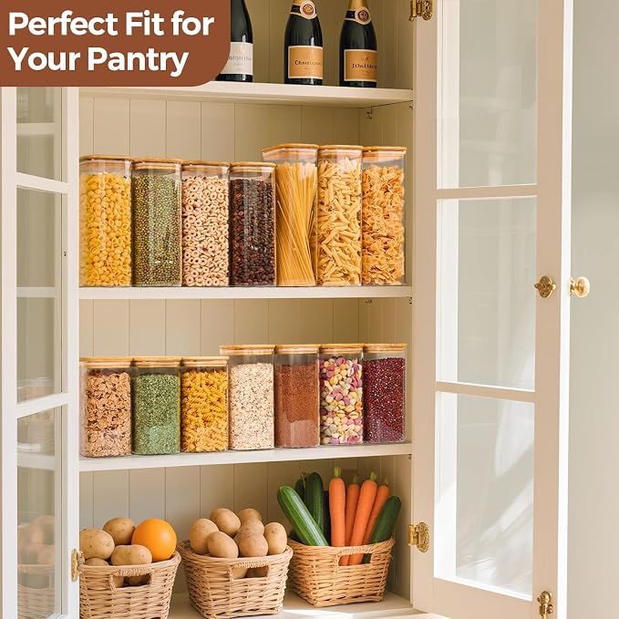ComSaf 1.6 Qt Square Glass Jars - Image 6