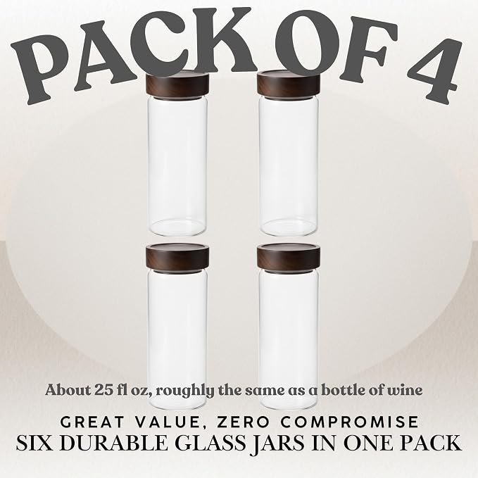 Wide Mouth Glass Storage Jars - Image 8