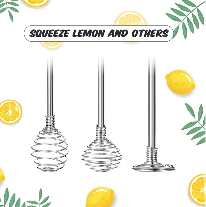 8 Pieces Coffee Stir Sticks, Stainless Steel Specialty Spoons Spherical Mixing - Image 4
