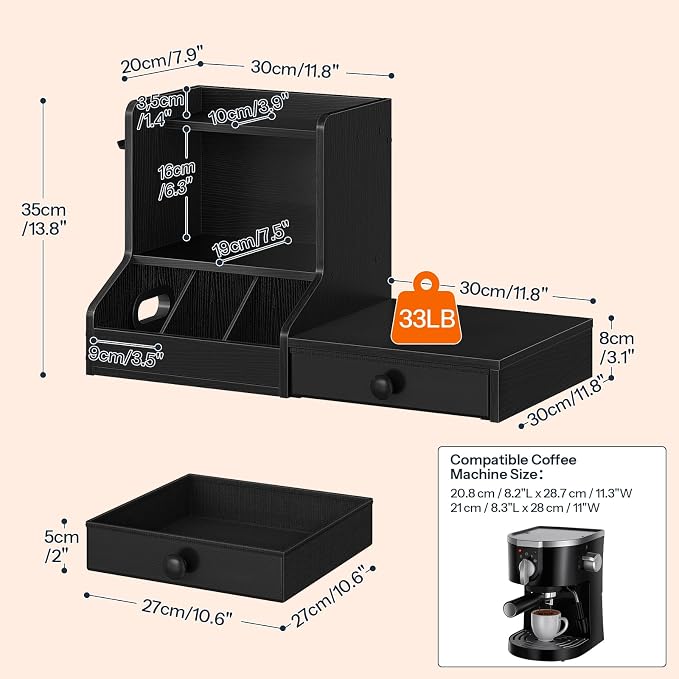 HOOBRO Coffee Mug Tree, Coffee Mug Cup Holder - Image 2