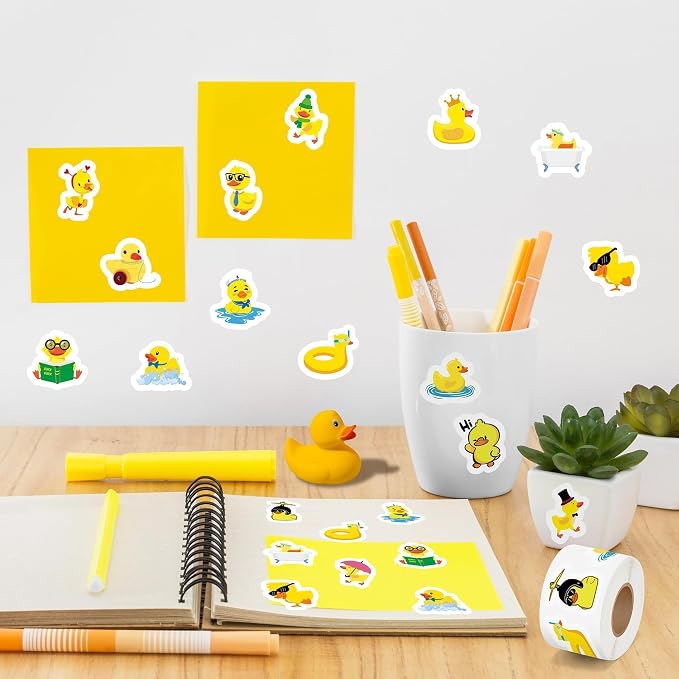 Haooryx Yellow Duck Sticker Rolls - Image 5