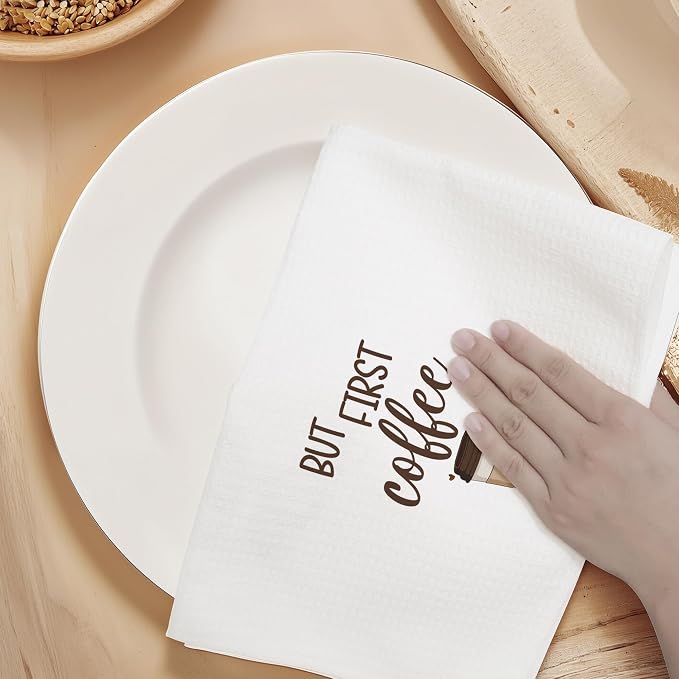 Coffee Towels Gifts for Women, Funny Coffee Bar Towels Gifts for Kitchen - Image 5