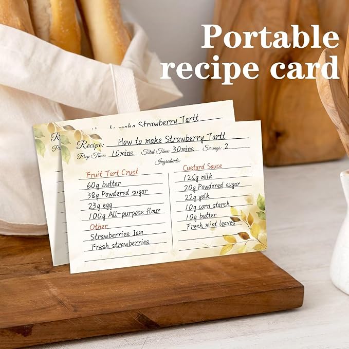 Recipe Cards 4x6, Premium Double-Sided Recipe Cards - Image 6
