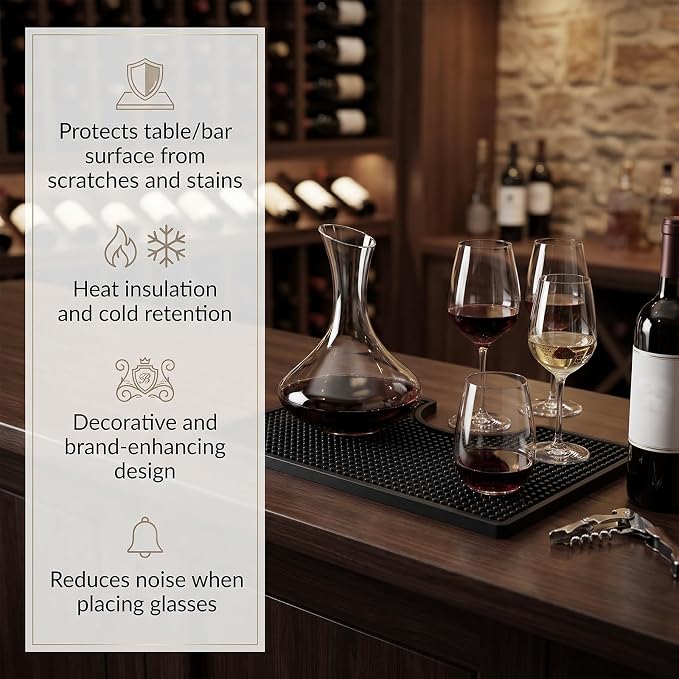 MRbrew Beer Drip Tray, Non-Slip PVC Kegerator Surface Mount Drip Tray Mat - Image 6