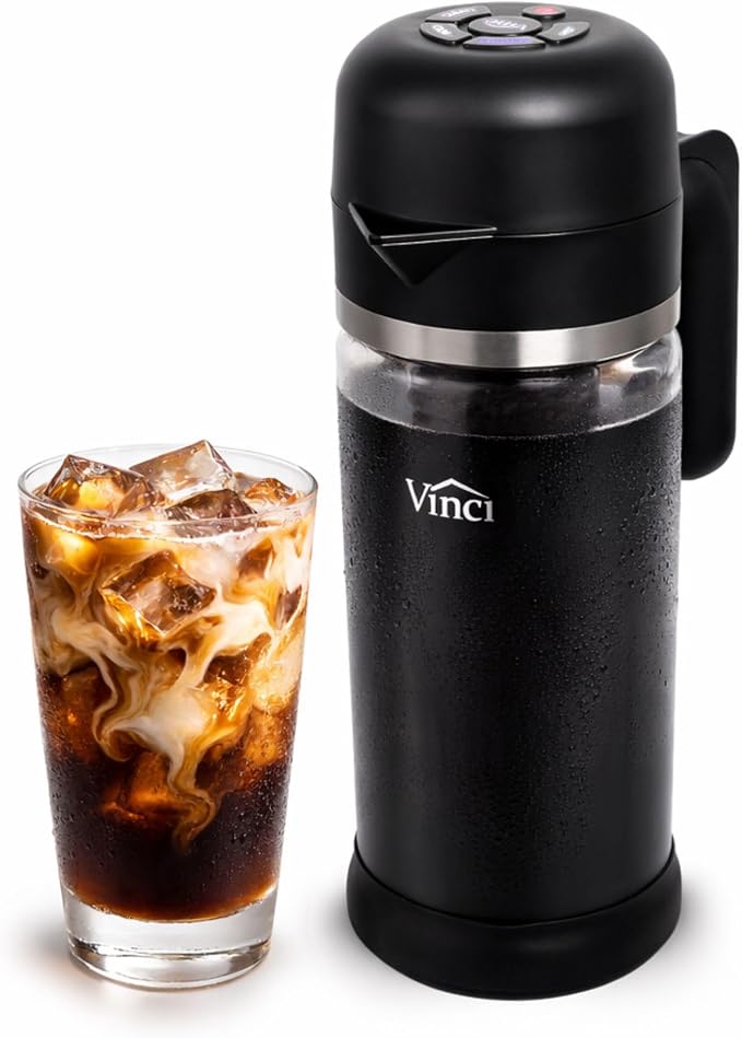 VINCI Express Cold Brew, Electric Cold Brew Coffee Maker in 10 Minutes by VinciHousewares