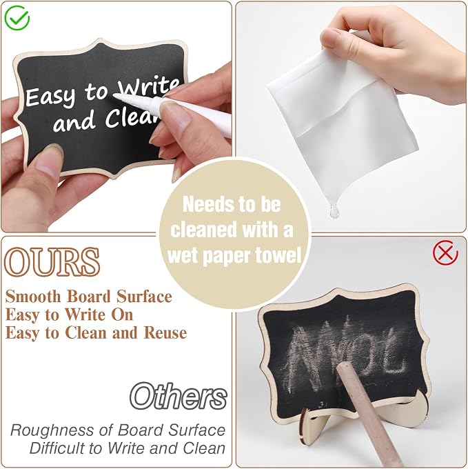 Herda 18PCS Mini Chalkboard Signs - Image 7