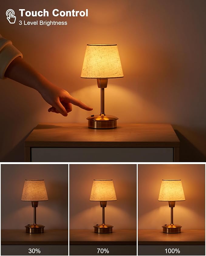 2 Pack Small Cordless Table Lamp - Image 3