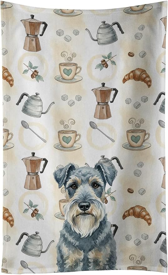 Caroline's Treasures Kerry Blue Terrier Coffee Bar Kitchen Towel Velour Plush by CarolinesTreasures