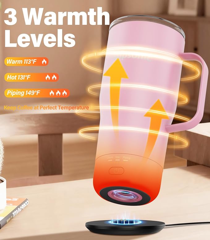 Supsonic - Smart Heated Coffee Mug, 20oz Rechargeable Self Heating Mug - Image 2