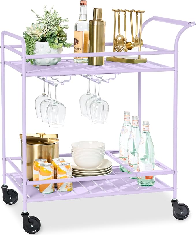 Best Choice Products Rolling Bar Cart, Mobile Home Bar Serving Cart, Serving by Unknown