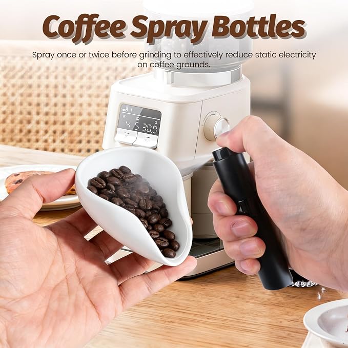 4 Pack Silicone Coffee Bean Dosing Cup + Spray Bottle Set, Espresso Accessories - Image 4
