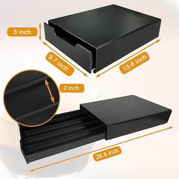 Coffee Pod Holder Drawer for Nespresso Vertuo Line Capsule | For k cup - Image 2