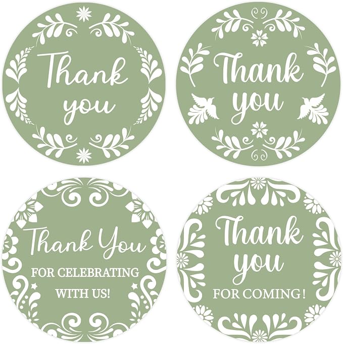 Serencatcher Cielito Lindo Thank You Stickers by Serencatcher
