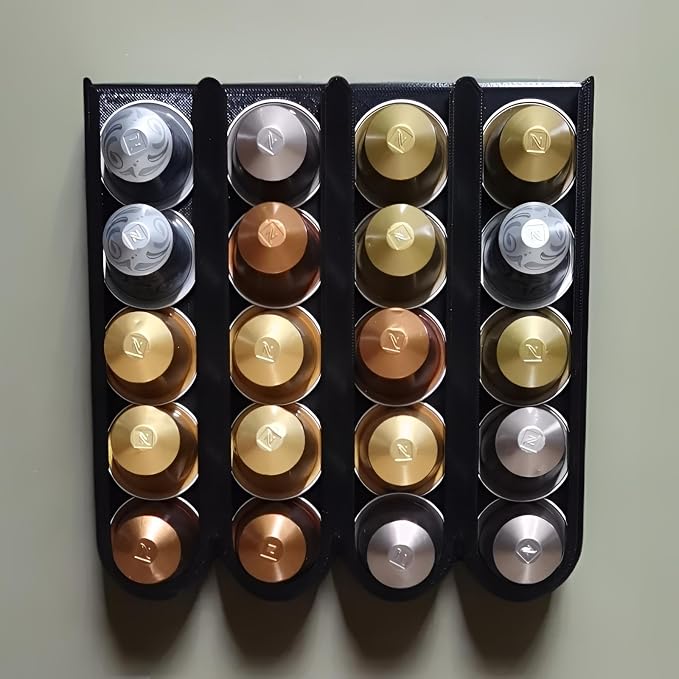 Coffee Pod Holder for Small Coffee Capsules, Holds 20 Pods, Wall Mounted - Image 2