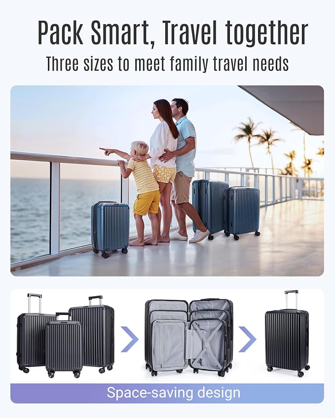 LIGHT FLIGHT 3 Piece Luggage Sets - Image 2