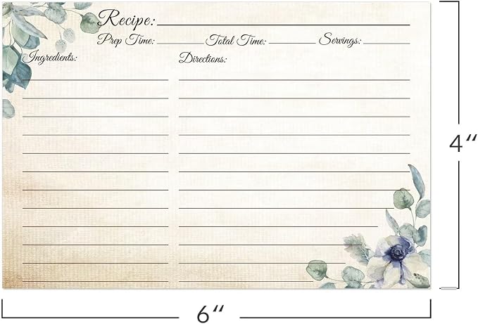 Recipe Cards 4x6, Premium Double-Sided Recipe Cards - Image 3