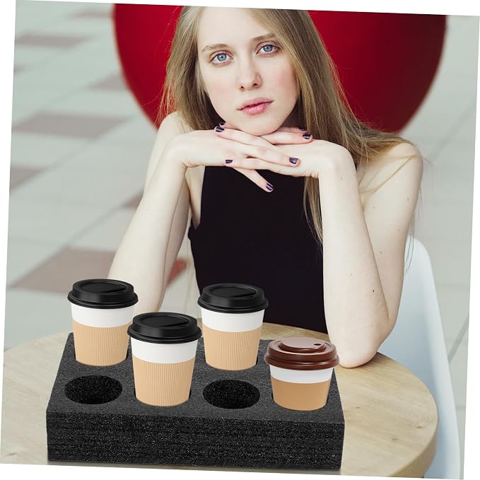 Multi- Hole Cup Holder Drink Carrier Portable Drink Carrier Resuable Coffee Cup - Image 6