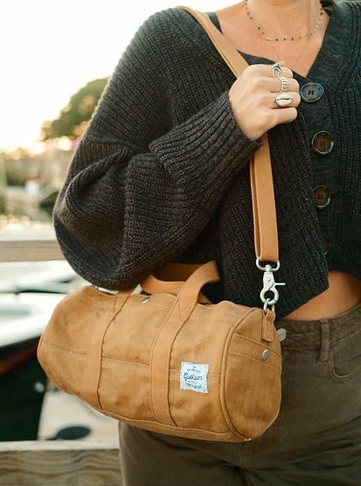 GOOTIUM Compact Crossbody Bag – Canvas Shoulder Bag & Travel Organizer – - Image 3