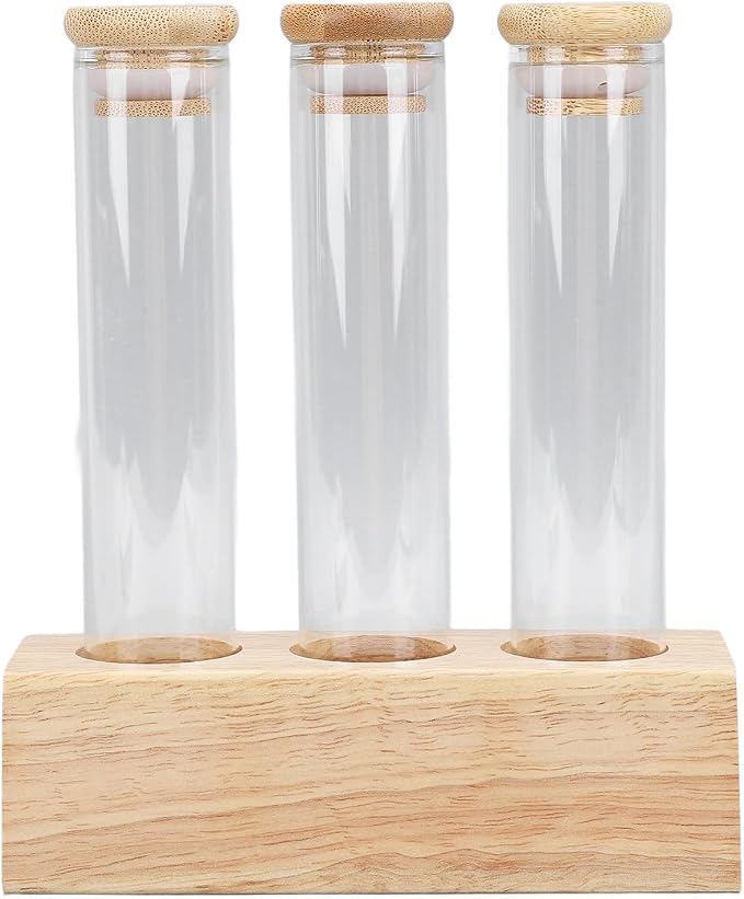 AUNMAS 12 Pack Coffee Bean Storage Tubes Single Dose Coffee Bean Cellars Glass - Image 3